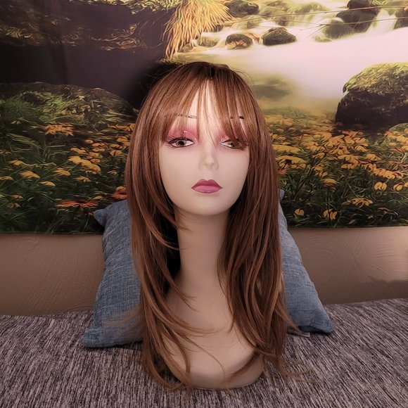 Wig Topper NEW Long Synthetic Modified to  Clip in - Picture 1 of 9